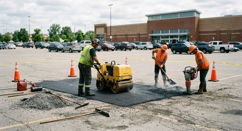 Asphalt Parking Lot Repair in Pasadena, CA