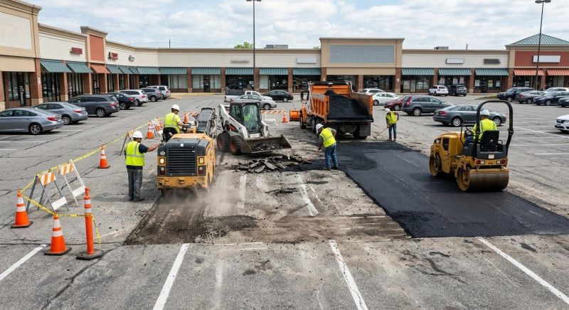 Asphalt Parking Lot Repair in Little Rock, AR