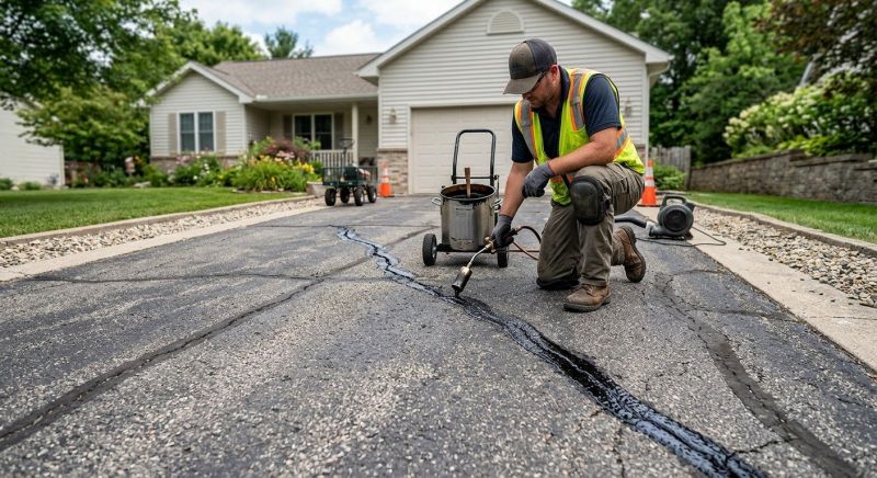 Blacktop Driveway Repair in Little Rock, AR