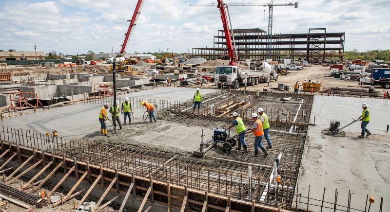Commercial Slab Construction in Fargo, ND